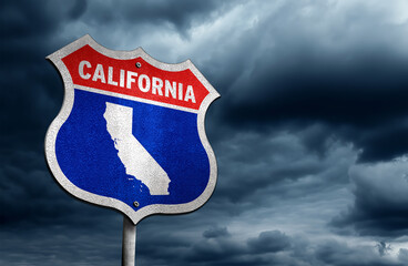 California traffic sign