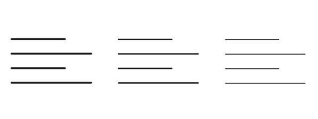 Align left icon in linear versions. Editable line