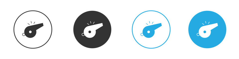 Whistle icon. glyph vector icons collection