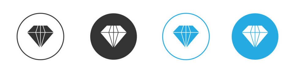 Gem icon. glyph vector icons collection