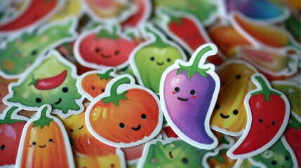 cute chili fruit sticker image