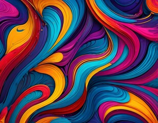 abstract colorful background with waves