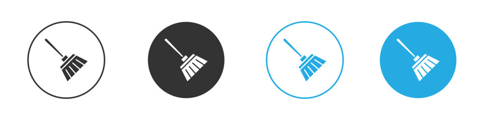 Broom icon. glyph vector icons collection