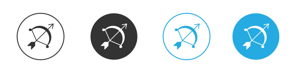 Bow arrow icon. glyph vector icons collection