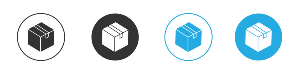 Box icon. glyph vector icons collection