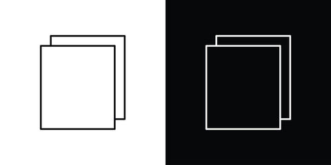 Copy icon design template with outline style