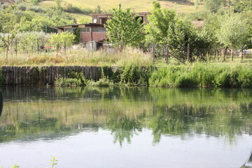 Fototapeta premium house on the river