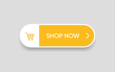 3d click here web buttons. Set of action button, hand cursor and arrow pointing click link buttons. Add to cart, shop now buttons. Online shopping icons for UI UX website, mobile app.