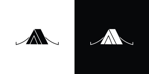 Camping icon. filled flat sign for mobile concept and web © Witty