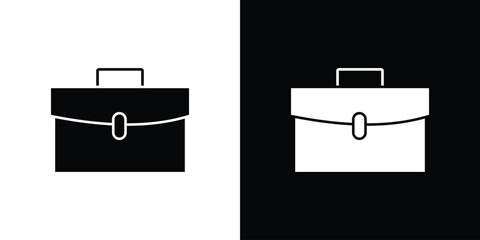 Briefcase icon. filled flat sign for mobile concept and web