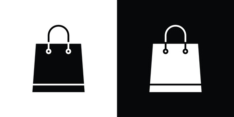 Bags Shopping icon. filled flat sign for mobile concept and web