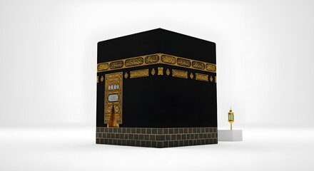 Mecca on white background.