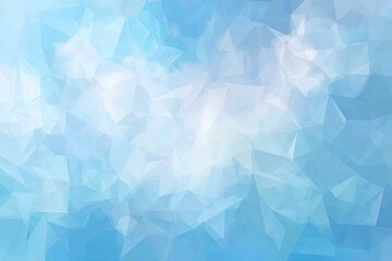 Fototapeta premium Abstract blue polygonal sky background; website design