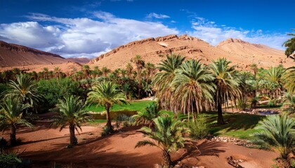 gardens in the oasis of alula medina province