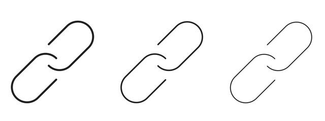 Link icon in linear versions. Editable line