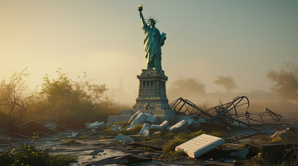 Liberty Lost: Post-Apocalyptic Statue of Liberty