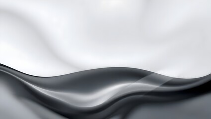 Minimalist Gray Waves and White Gradient
