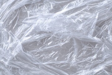 Crumpled Plastic Wrap Texture Background
