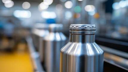 Food processing facility with stainless steel equipment and automated packaging lines featuring hygiene protocols and quality assurance systems for consumer product safety