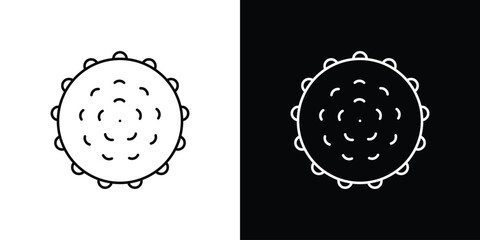 Massage ball icon logo vector template