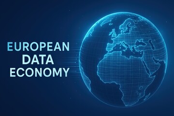 Digital Globe with European Data Economy Title