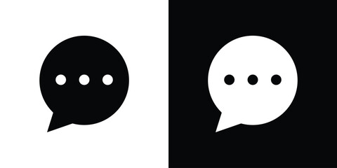 Comment icon. filled flat sign for mobile concept and web