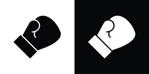 Boxing glove icon. filled flat sign for mobile concept and web