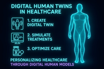 Digital Twins in Healthcare with Patient Simulation and Treatment Modeling for Medical Research