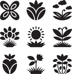 Abstract geometric pattern with vibrant color accents and a striking silhouette design