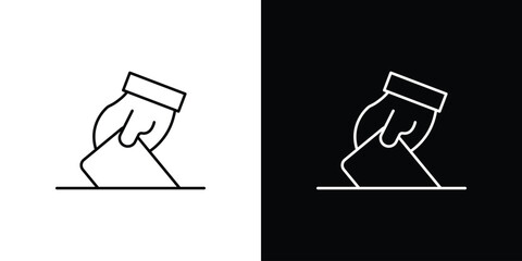 Ballot icon logo. symbol vector set.