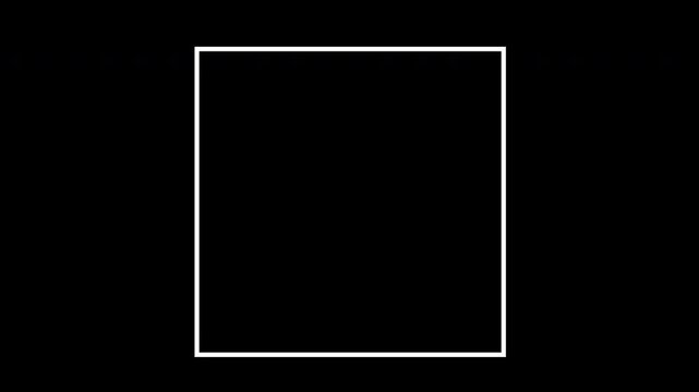 Quadrat Viereck Linie mit Alphakanal Animation Motion Graphic	