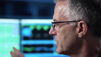 Analyst Discussing Data on Screens. - Powered by Adobe