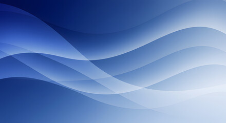 Fototapeta premium Abstract Blue Gradient Flowing Wave Background