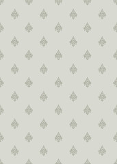 traditional damask  pattern vector seamless background, elegant traditional pattern vector for design, decorative traditional pattern vector wallpaper