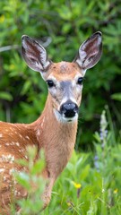 Obraz premium Close-up of a young deer