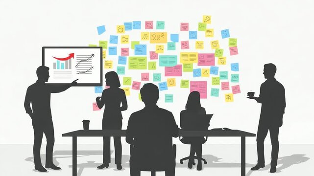Team Brainstorming Session - Collaborative Project Planning.