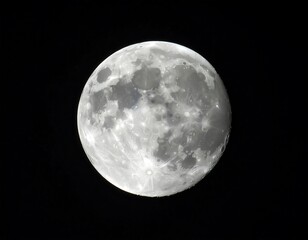 Full moon, detailed surface