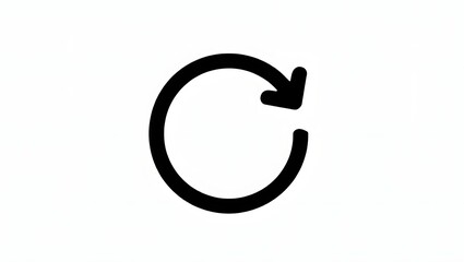 black round circle arrow clockwise direction