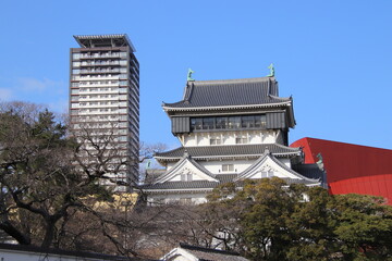 北九州市の小倉城風景