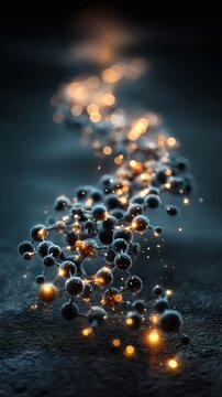 Futuristic Biotechnology DNA Concept