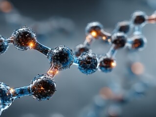 Futuristic Biotechnology DNA Concept