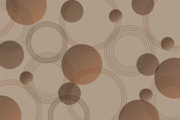 Brown background with circles abstract design