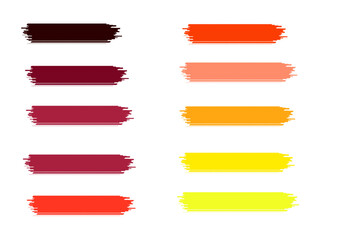 set of color banner