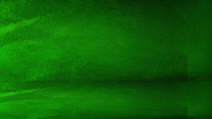  Black dark green empty background. Mockup presentation showing product 3d. Wall floor room scene. Shiny bright material fabric. Metal metallic foil effect. Minimal. Design.