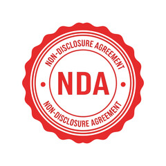 Non-Disclosure Agreement NDA Seal Vector Illustration

