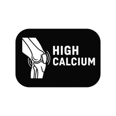 High calcium knee joint illustration bone health osteoporosis prevention medical graphic