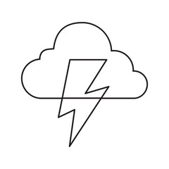 Thunderstorm Weather Symbol