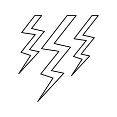 Electric storm bolt icons