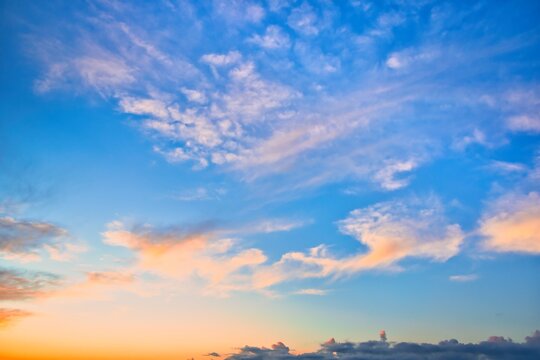 New Zealand Sky Replacement Sunrise Cloudscape Light