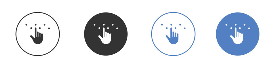 Braille icon vector Logo Design Template